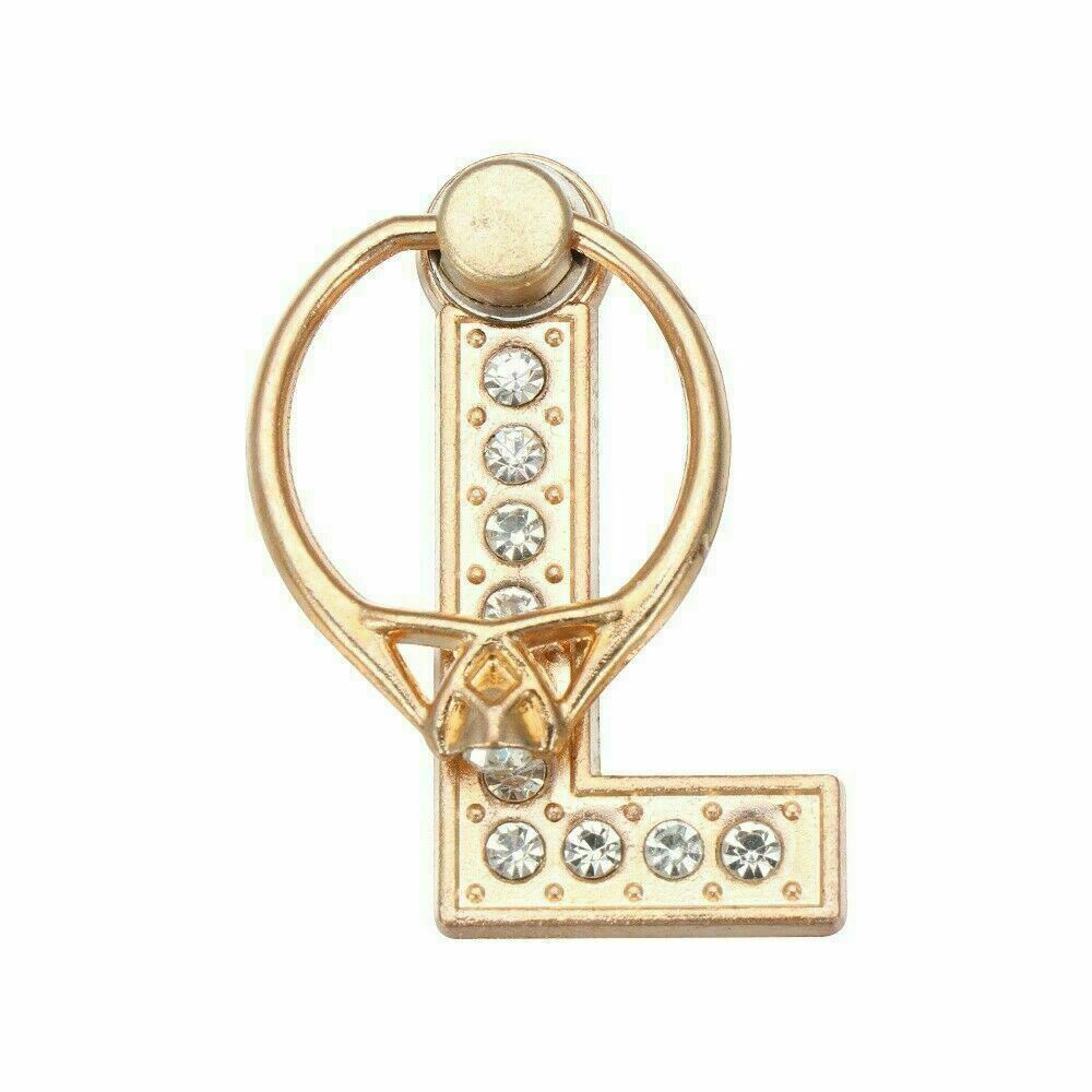 Buchstabe Diamant Handy Ring Halter Finger 360° drehbar Ständer Buchse Halterung Handy - Bild 24 von 38