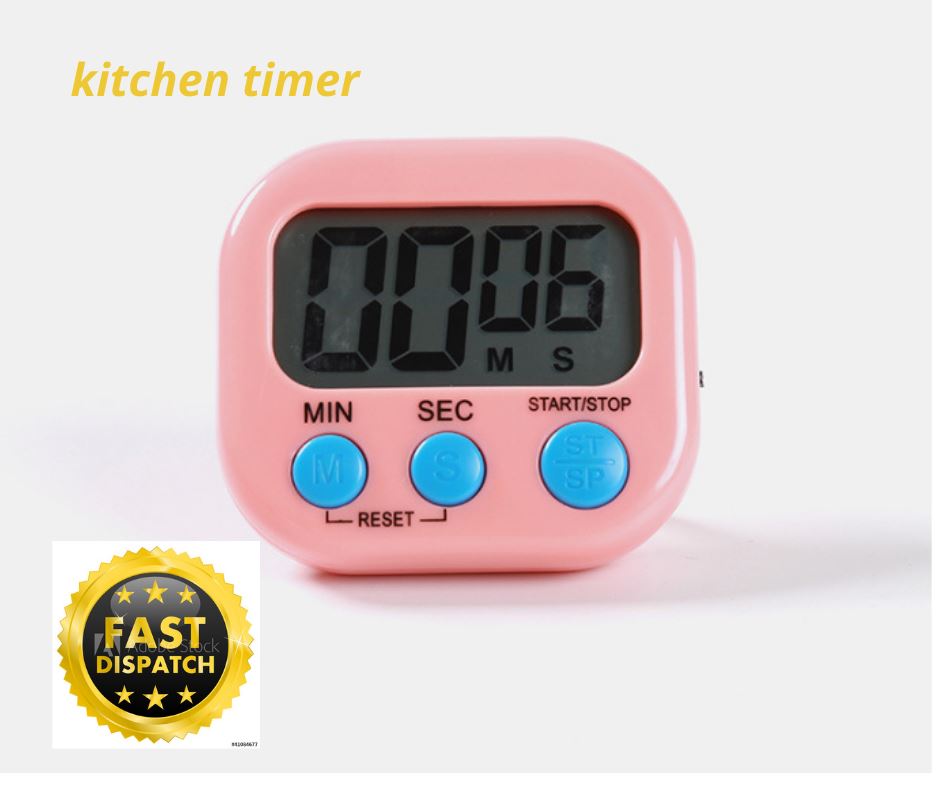 LCD Digital Cocina Huevo Cocina Temporizador Cuenta Regresiva Reloj Alarma Cronómetro Magnético - Imagen 13 de 14