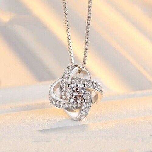 Damas Estante Remolino Collar de Cadena Cumpleaños Regalo Mujeres Joyería - Imagen 6 de 6