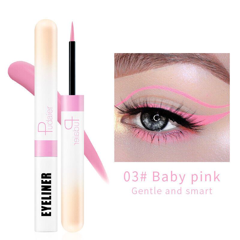 Delineador de ojos líquido Pudaier 12 colores mate impermeable maquillaje de larga duración regalo - Imagen 6 de 15