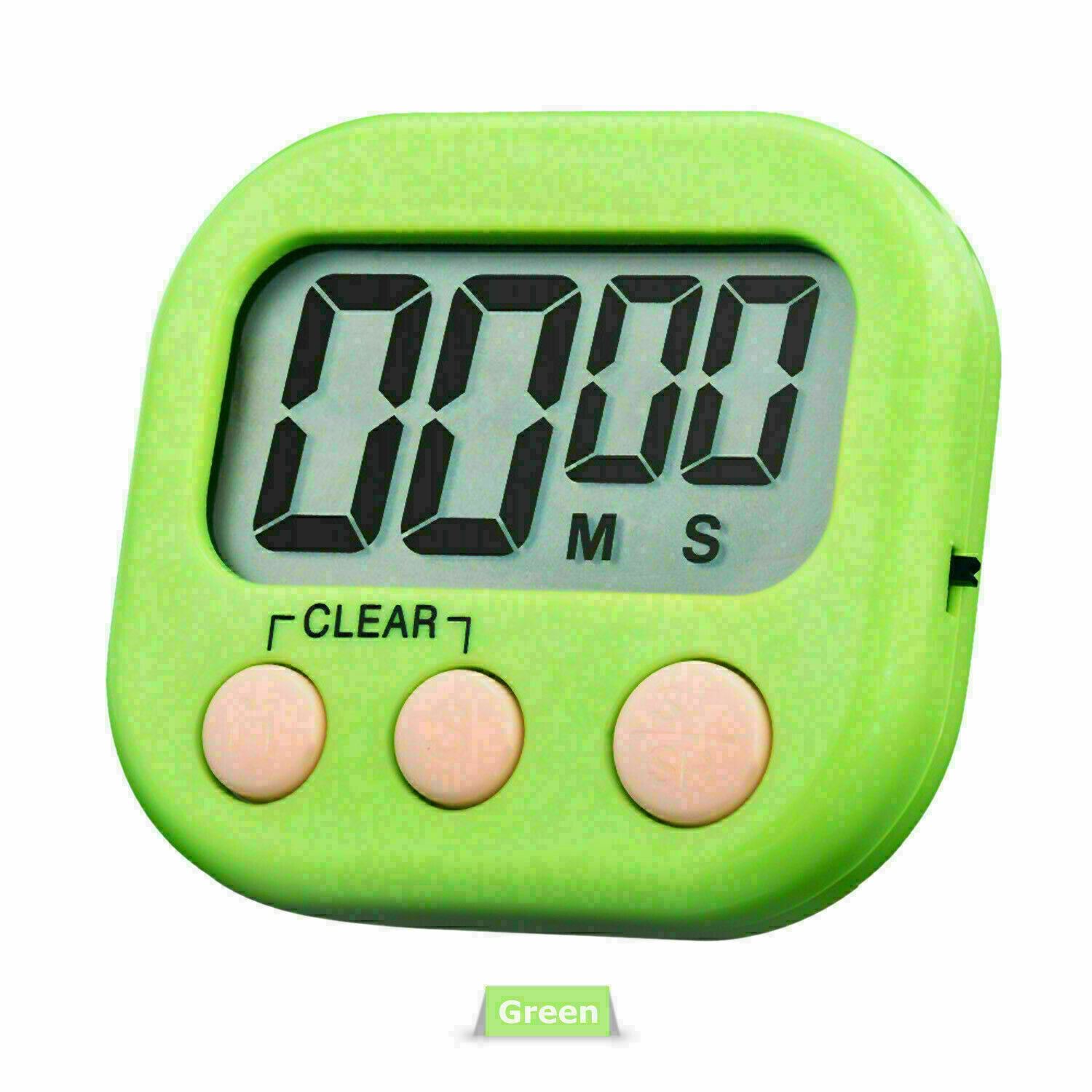 LCD Digital Cocina Huevo Cocina Temporizador Cuenta Regresiva Reloj Alarma Cronómetro Magnético - Imagen 12 de 14