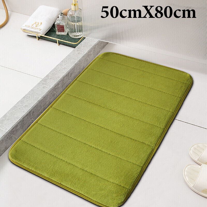 Alfombra de baño antideslizante alfombrillas de espuma viscoelástica alfombras de pedestal absorbentes suaves 50x80 cm baño - Imagen 20 de 27
