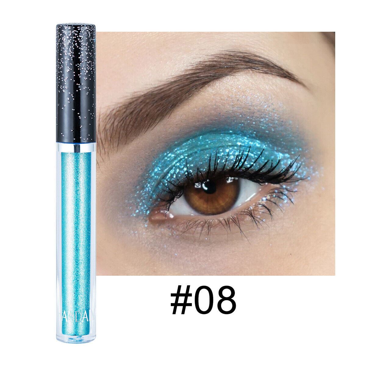 Handaiyan Liquid Glitter Eyeshadow Diamond Shimmer Eye Shadow Beauty Makeup - Picture 12 of 16