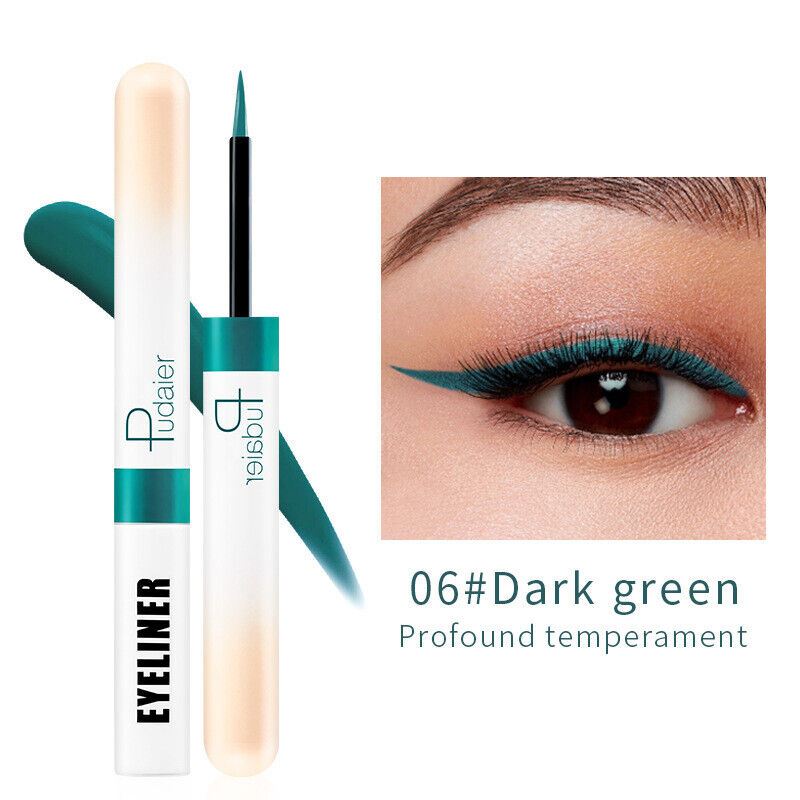Delineador de ojos líquido Pudaier 12 colores mate impermeable maquillaje de larga duración regalo - Imagen 9 de 15