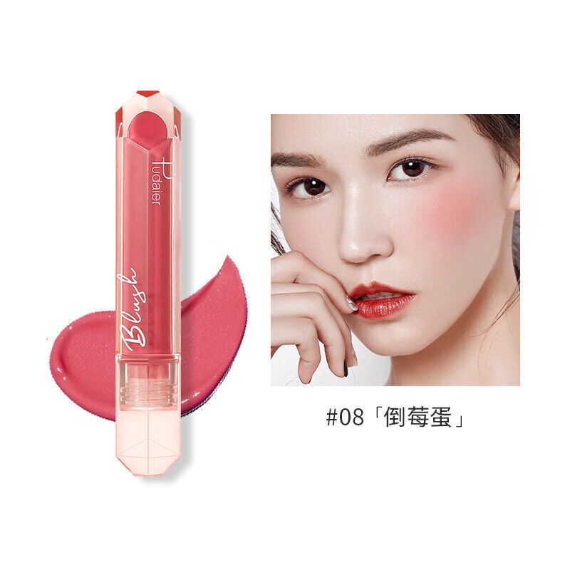 Rubor líquido facial Pudaier maquillaje belleza esmaltado rubor facial mate contorno facial - Imagen 16 de 16