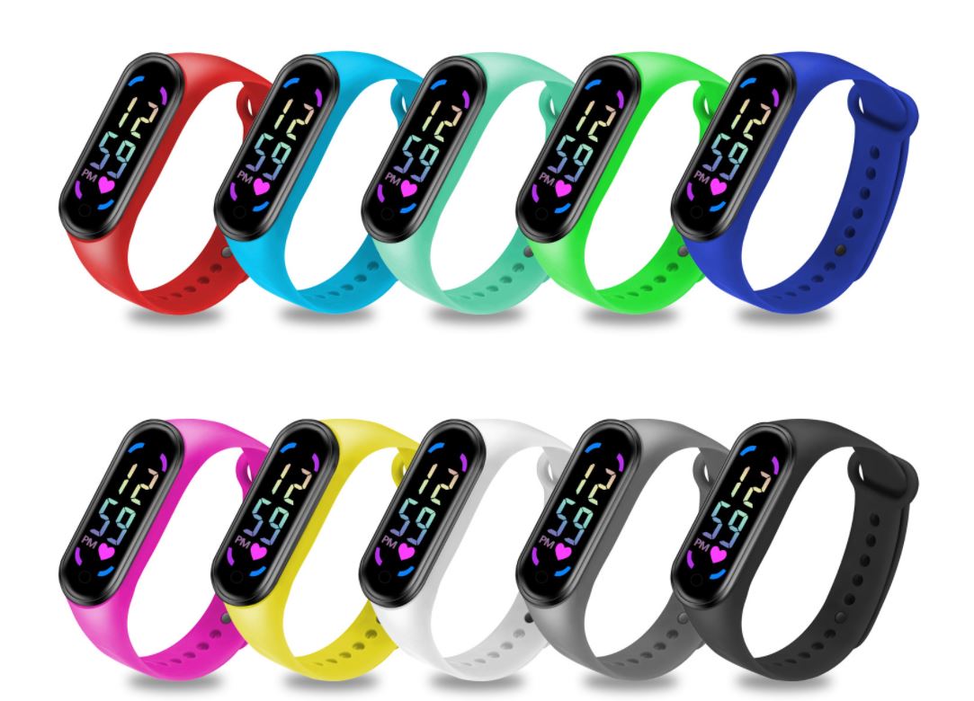 LED Wrist Watch Digital Sport Silicone Strap Kids Teen Girls Boys Children Gift - Picture 10 of 14