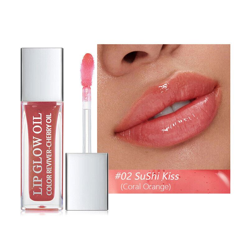 Pudaier Lip Glow Oil Moisturising Hydrating Nourishing Glossy Cherry Oil Make Up - Picture 9 of 12