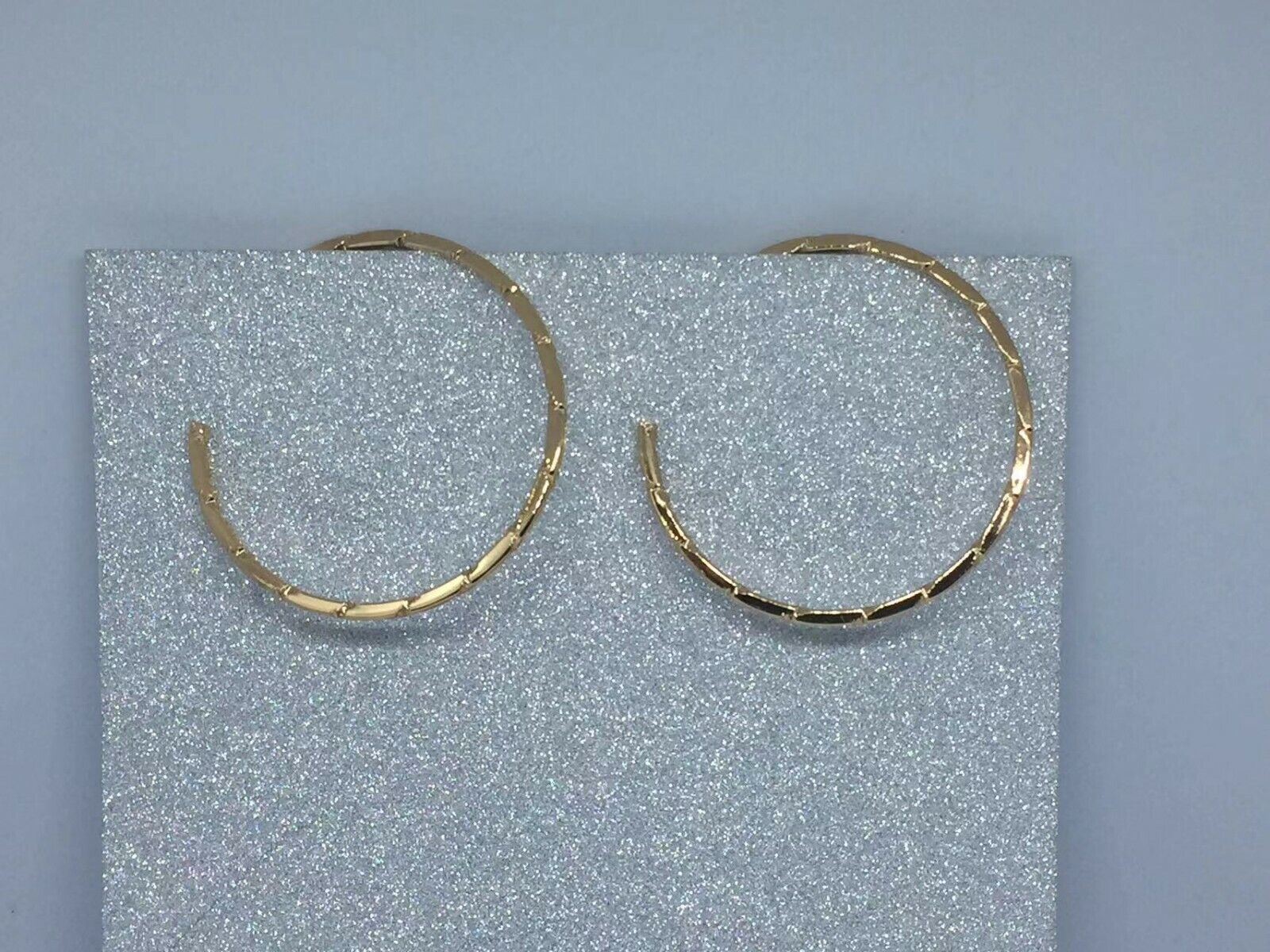Women Round Hoops Large Gold Silver Hoops Earrings Jewellery Party Night Out - Picture 6 of 7
