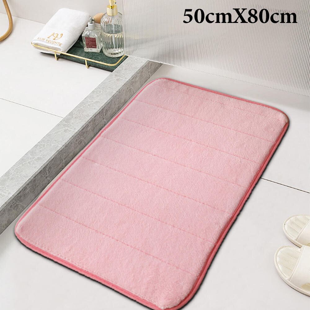 Alfombra de baño antideslizante alfombrillas de espuma viscoelástica alfombras de pedestal absorbentes suaves 50x80 cm baño - Imagen 13 de 27