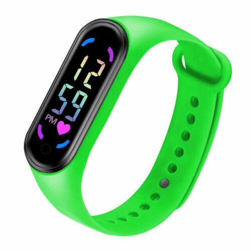 LED Wrist Watch Digital Sport Silicone Strap Kids Teen Girls Boys Children Gift - Picture 2 of 14