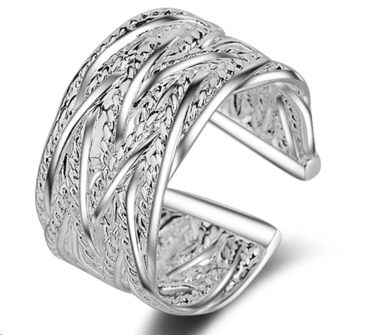Women Mens Silver Gold Plated Zircon Knuckles Adjustable Ring Band Thumb Gift - Picture 12 of 12