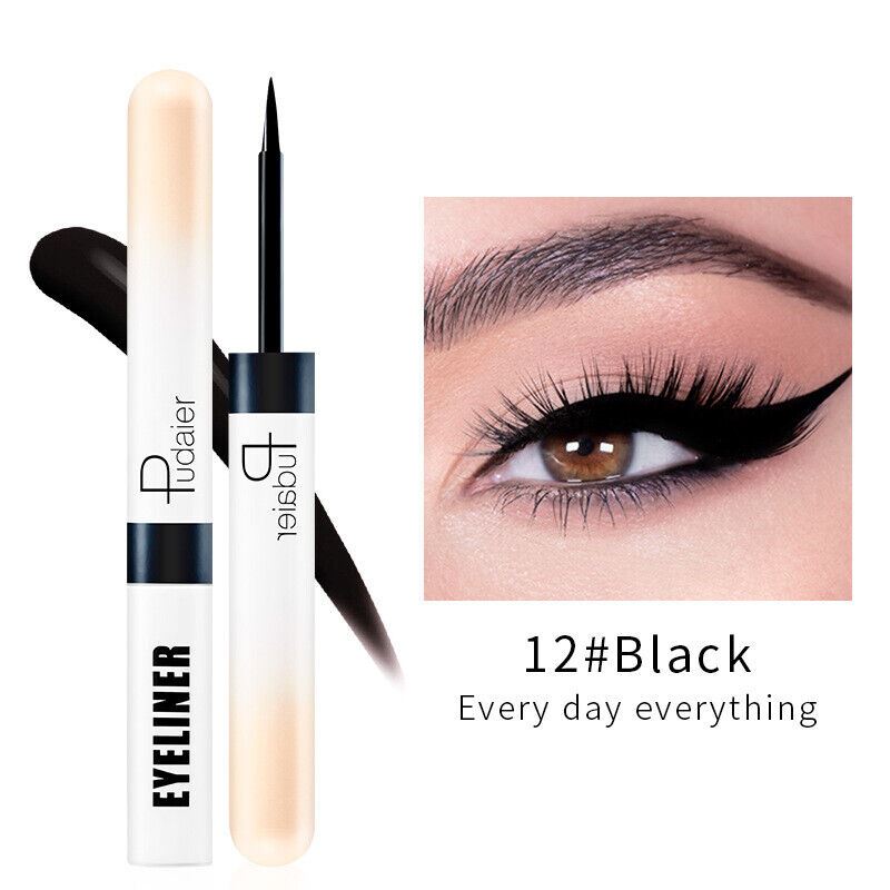 Delineador de ojos líquido Pudaier 12 colores mate impermeable maquillaje de larga duración regalo - Imagen 15 de 15