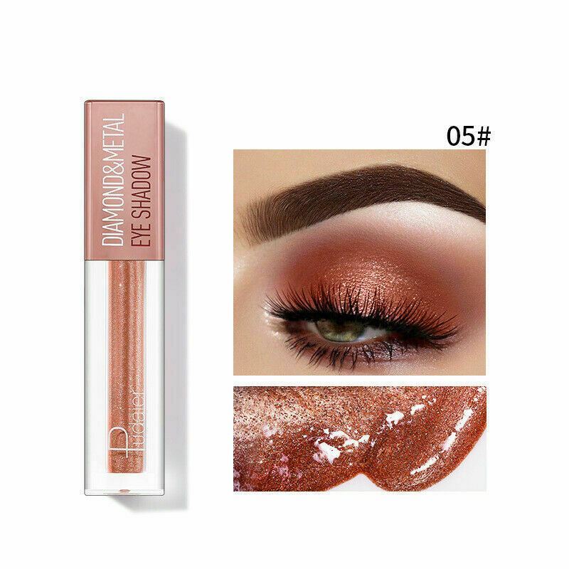 Pudaier Diamond Glitter Shimmer Metallic Sparkle Liquid EyeShadow Beauty Makeup - Picture 17 of 21