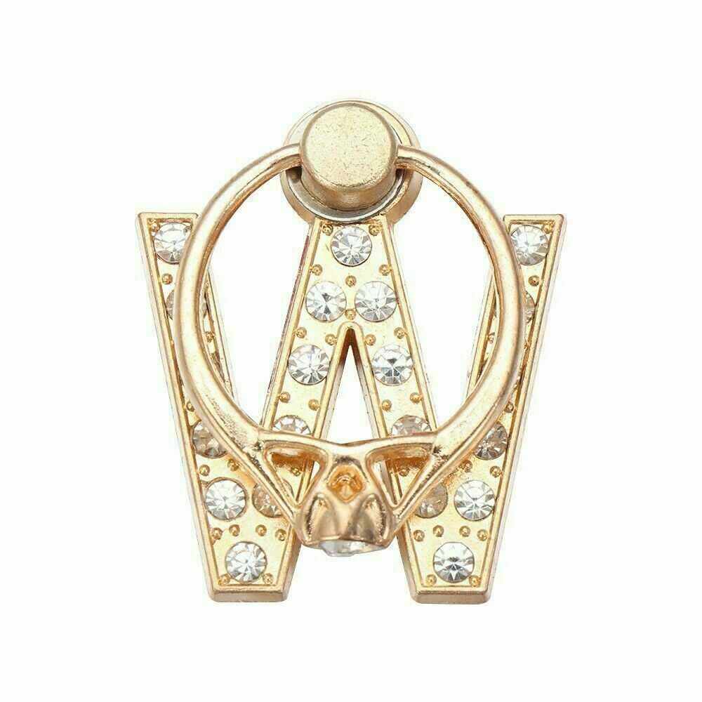 Buchstabe Diamant Handy Ring Halter Finger 360° drehbar Ständer Buchse Halterung Handy - Bild 35 von 38
