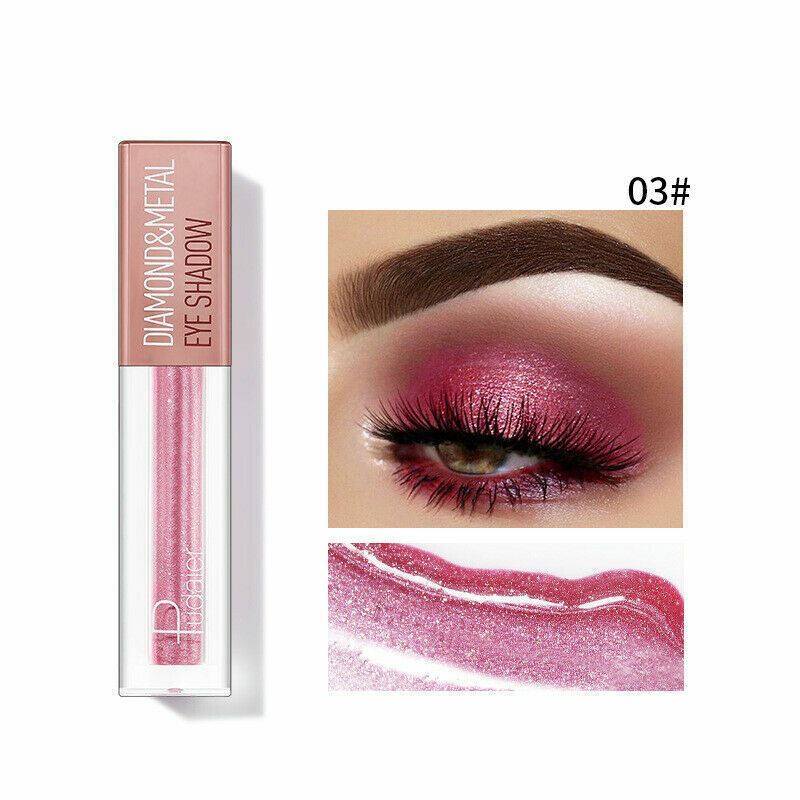 Pudaier Diamond Glitter Shimmer Metallic Sparkle Liquid EyeShadow Beauty Makeup - Picture 13 of 21