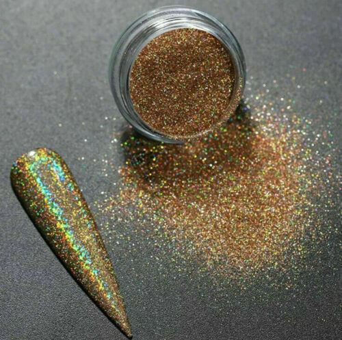 Nail Holographic Mirror Glitter Powder Dust Shimmer Mermaid Unicorn Pigment Art