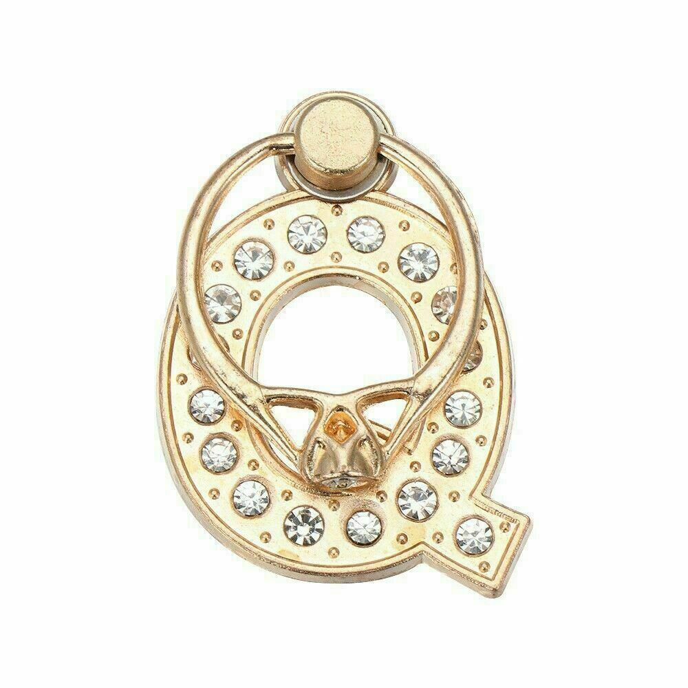 Buchstabe Diamant Handy Ring Halter Finger 360° drehbar Ständer Buchse Halterung Handy - Bild 29 von 38