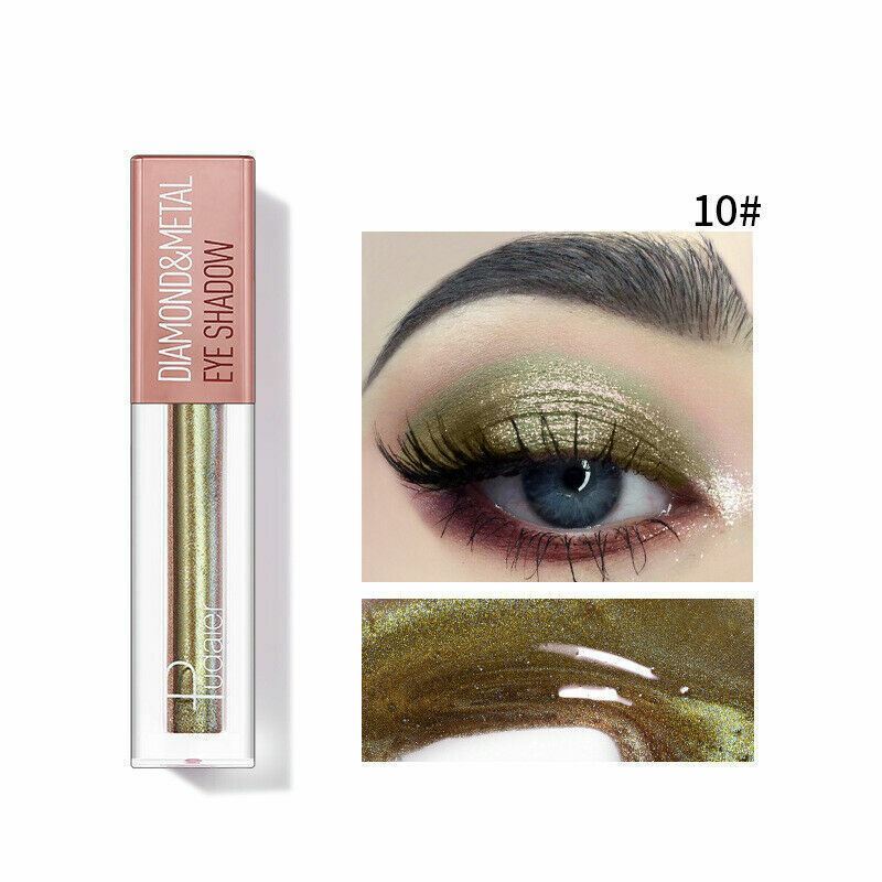 Pudaier Diamond Glitter Shimmer Metallic Sparkle Liquid EyeShadow Beauty Makeup - Picture 20 of 21
