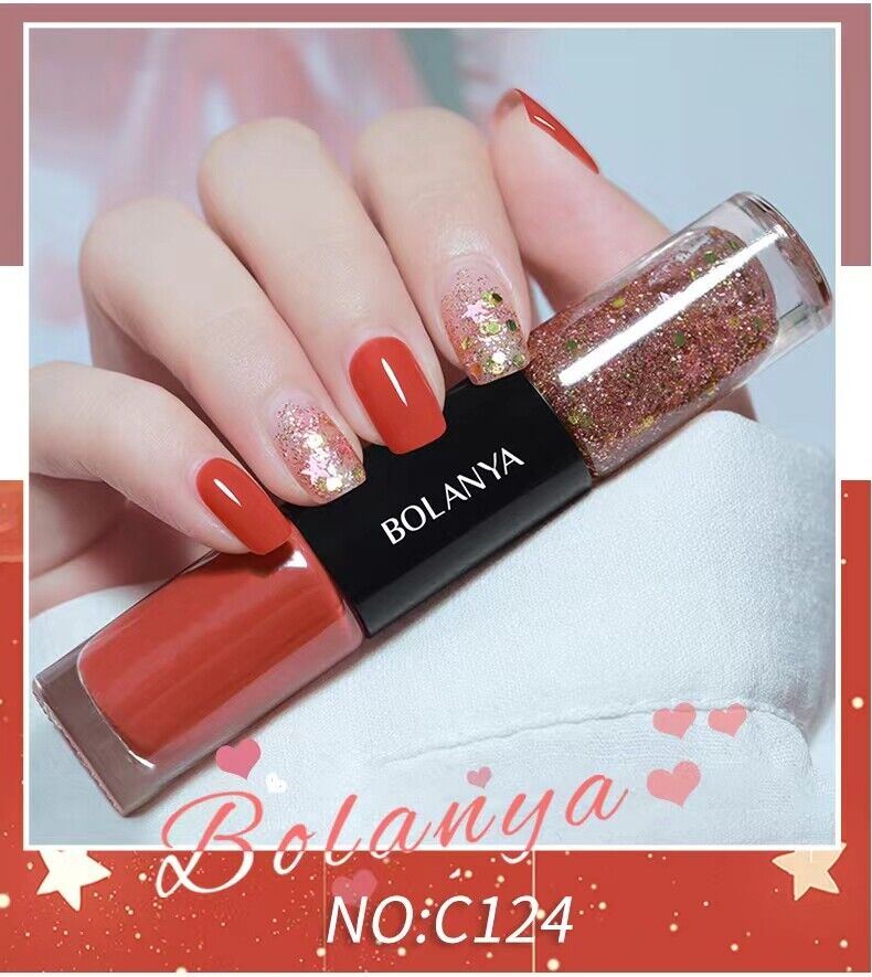 Esmalte de uñas dúo seco de doble cabeza BOLANYA ecológico larga duración - Imagen 36 de 48