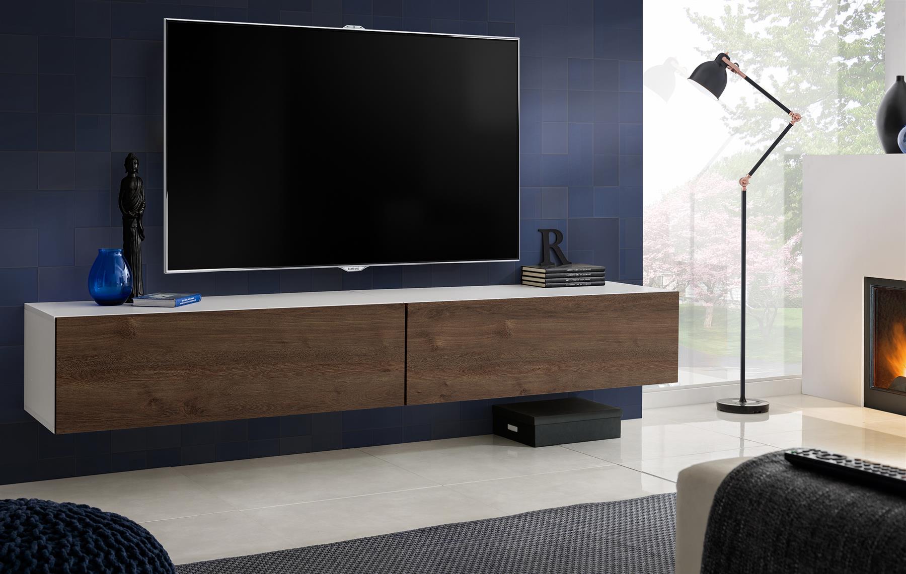 TV Soporte de pared gabinete Frentes alto brillo Muebles T34 | eBay