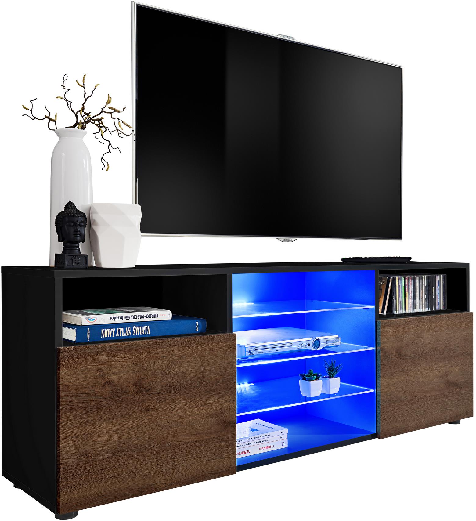 Entretenimiento Centro de Medios Gabinete de TV LED Muebles Moderna T38