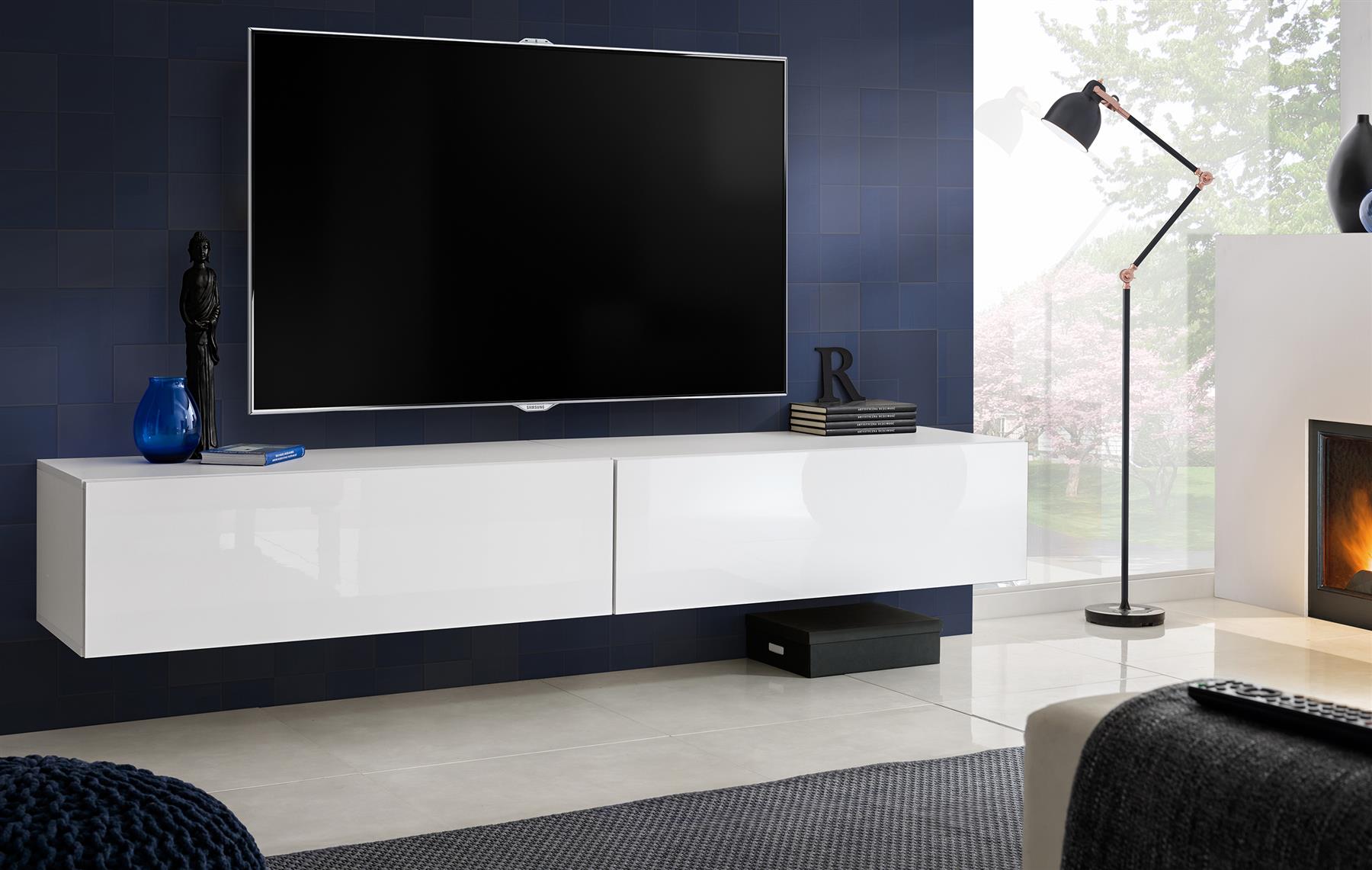 TV Soporte de pared gabinete Frentes alto brillo Muebles T34 | eBay