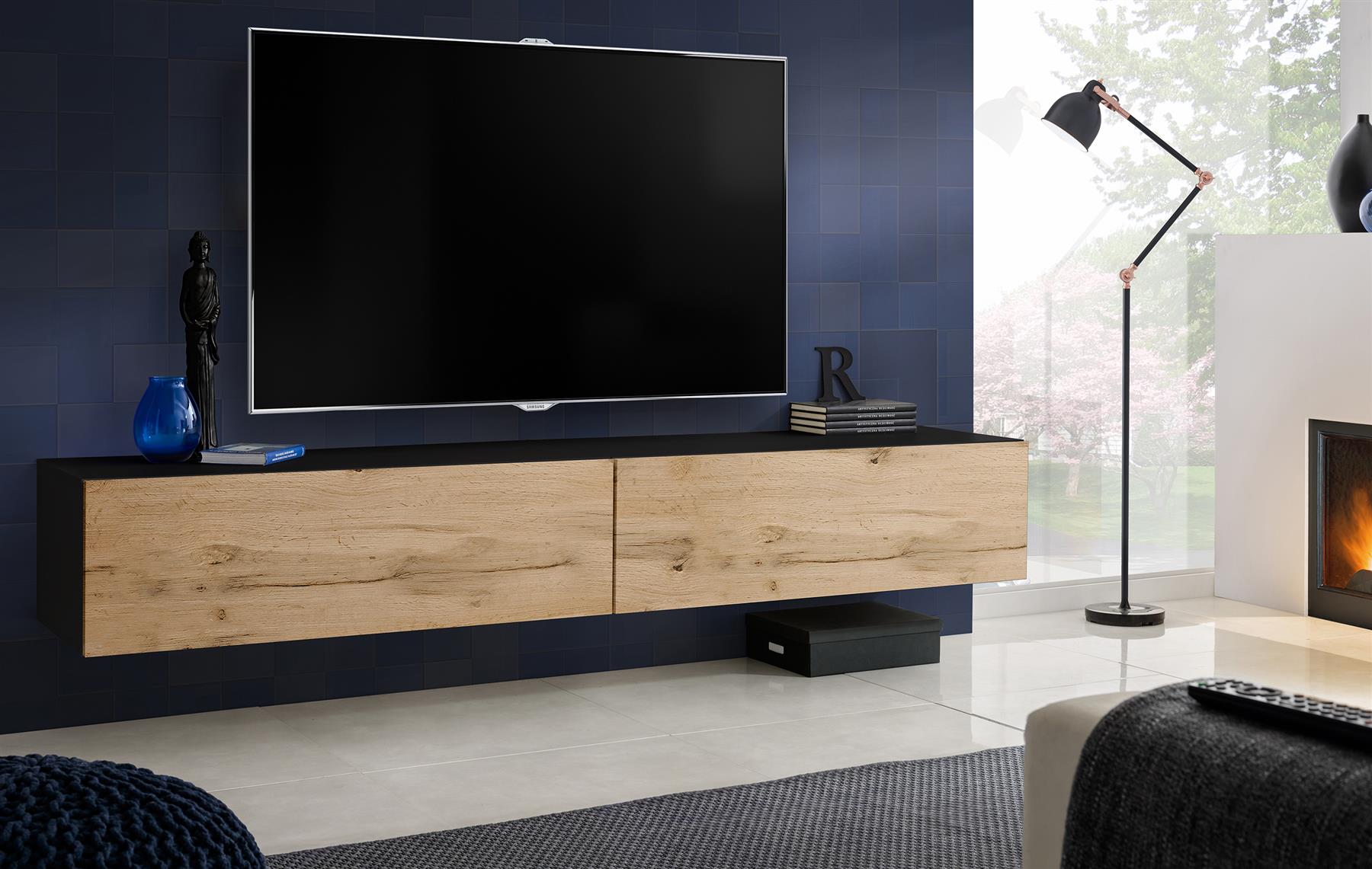 TV Soporte de pared gabinete Frentes alto brillo Muebles T34 | eBay