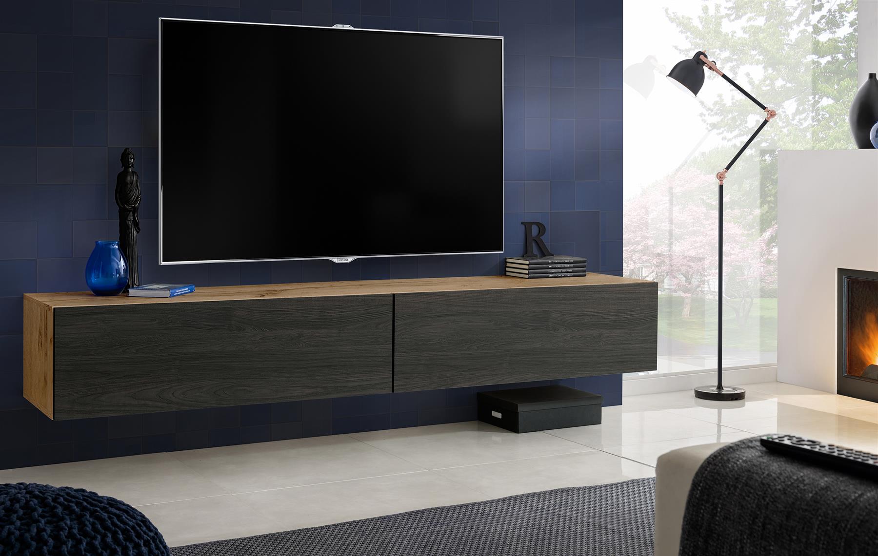 TV Soporte de pared gabinete Frentes alto brillo Muebles T34 | eBay