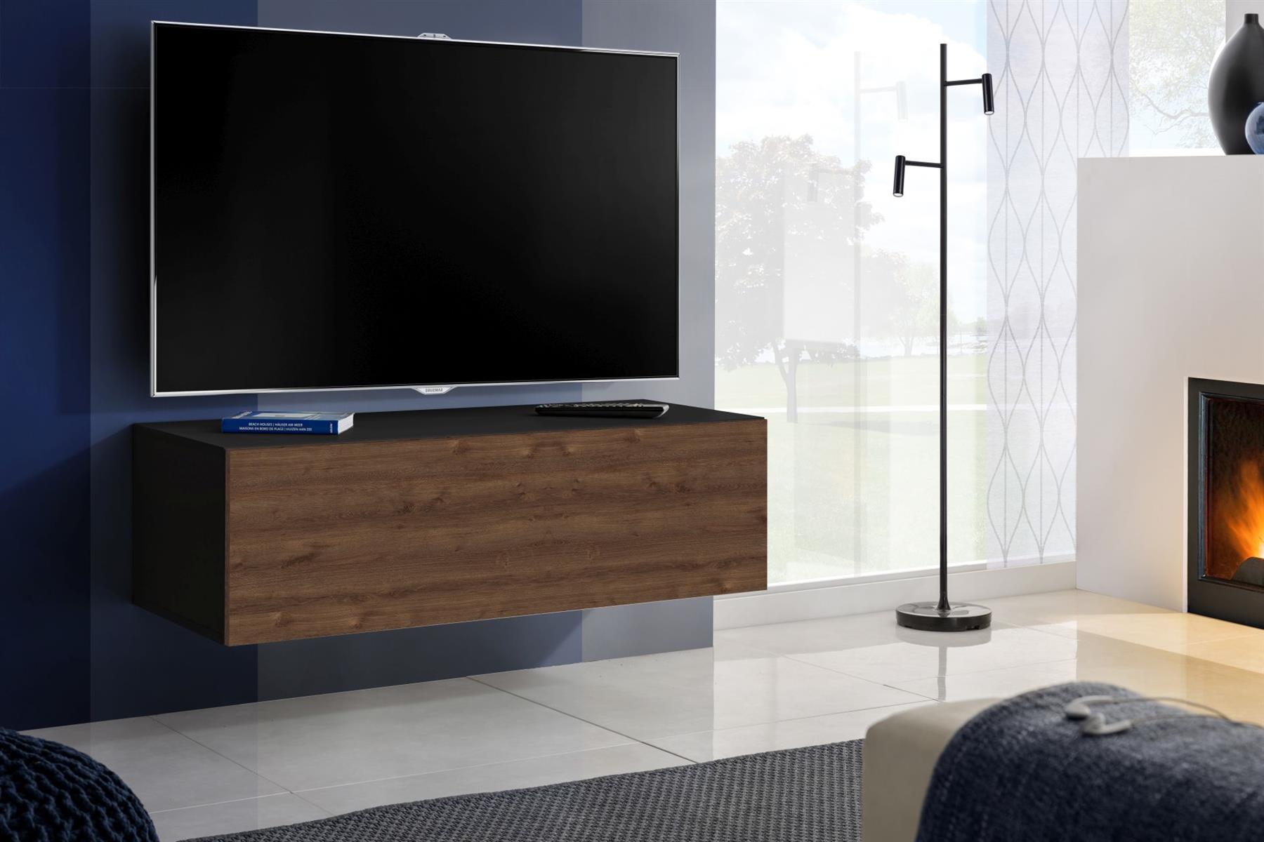 TV Soporte de pared gabinete Frentes alto brillo Muebles T34 | eBay