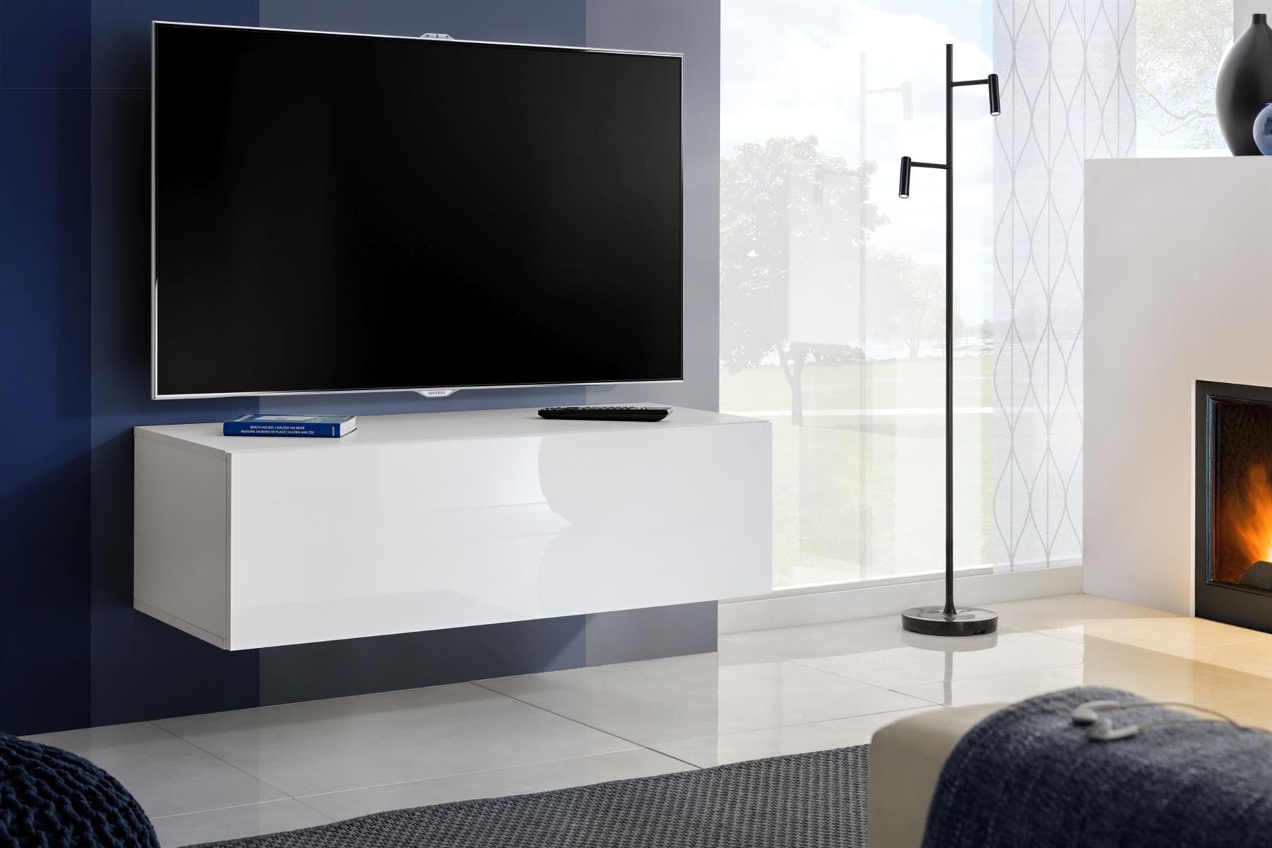 TV Soporte de pared gabinete Frentes alto brillo Muebles T34 | eBay