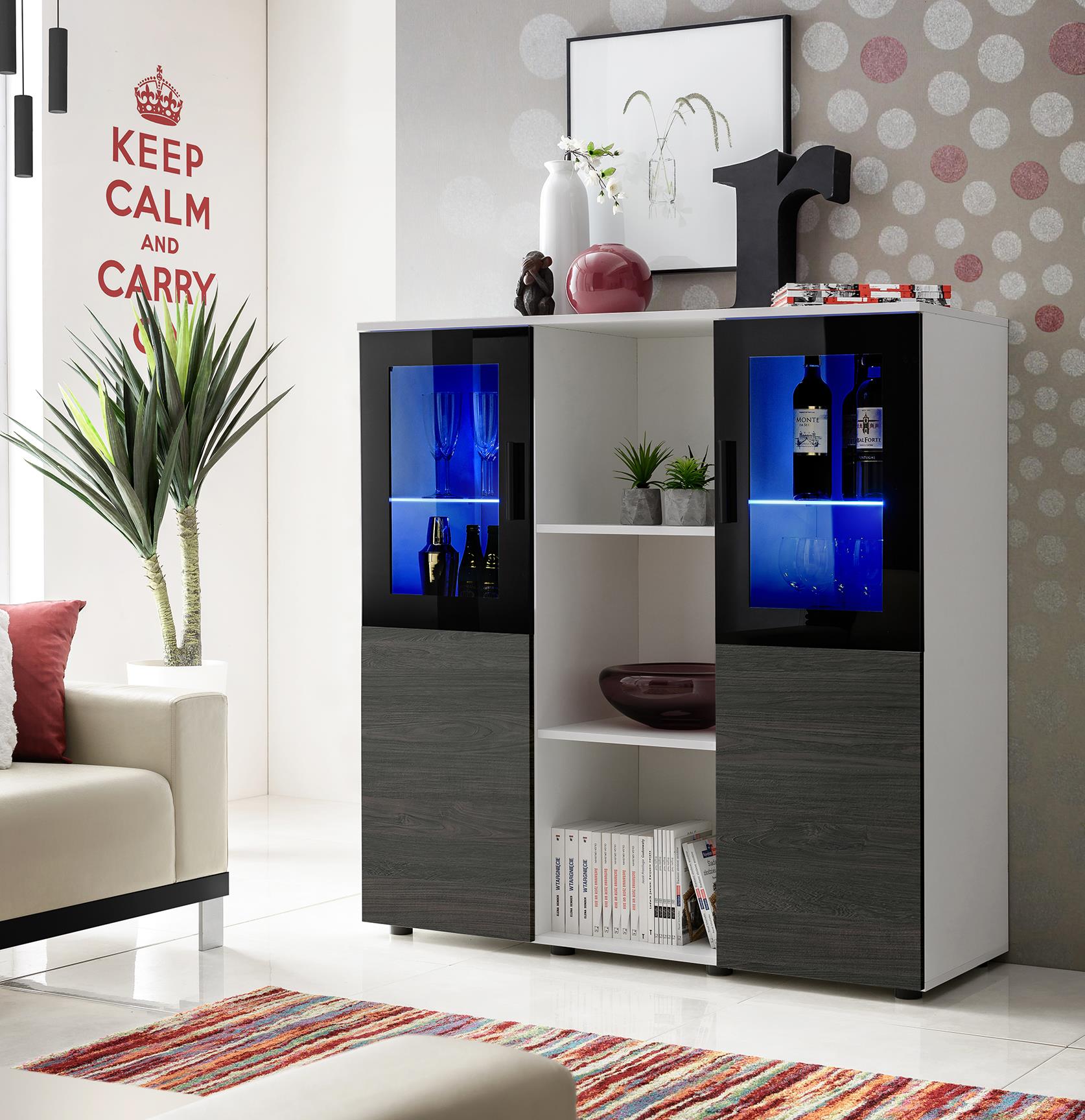 Moderno soggiorno Set Armadio Stand TV Unità Mobili TV Spazio LED