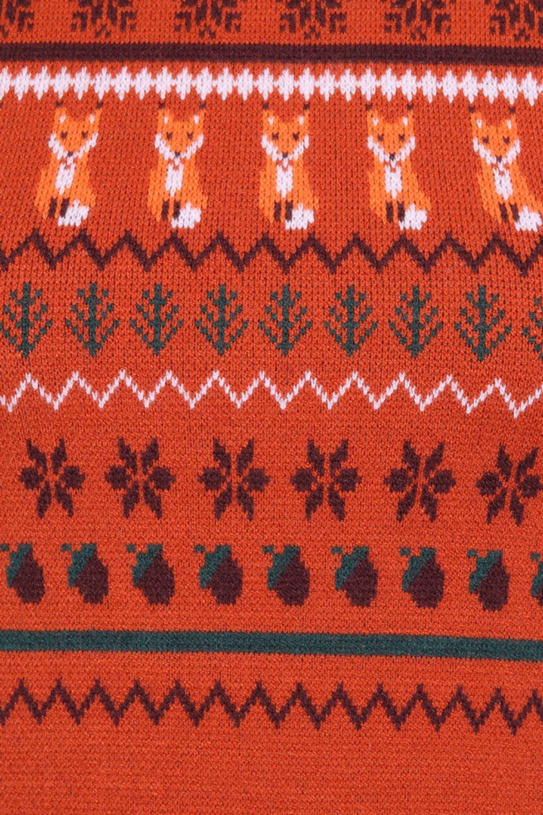 Hell Bunny Vixey Jumper Fox Knitted 50's 60's Vintage Retro Pinup Short Sleeve - Picture 12 of 16
