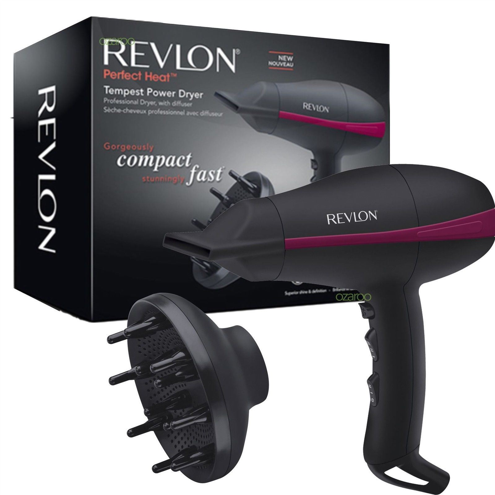 Revlon Tempest Professional Power 2000w Hair Dryer 761318158219 eBay