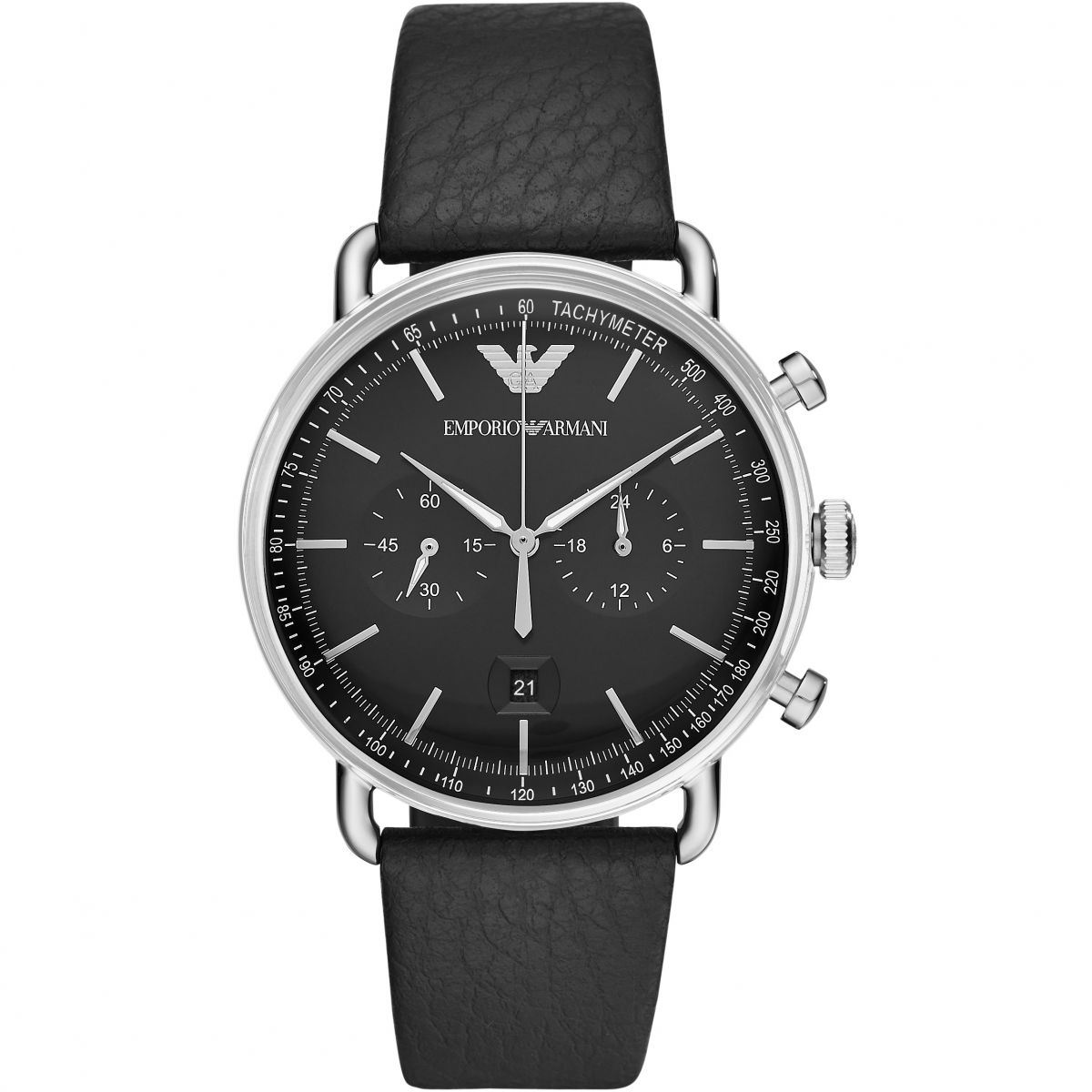 Emporio Armani Mens Gents Black Face Wrist Watch AR11143 eBay