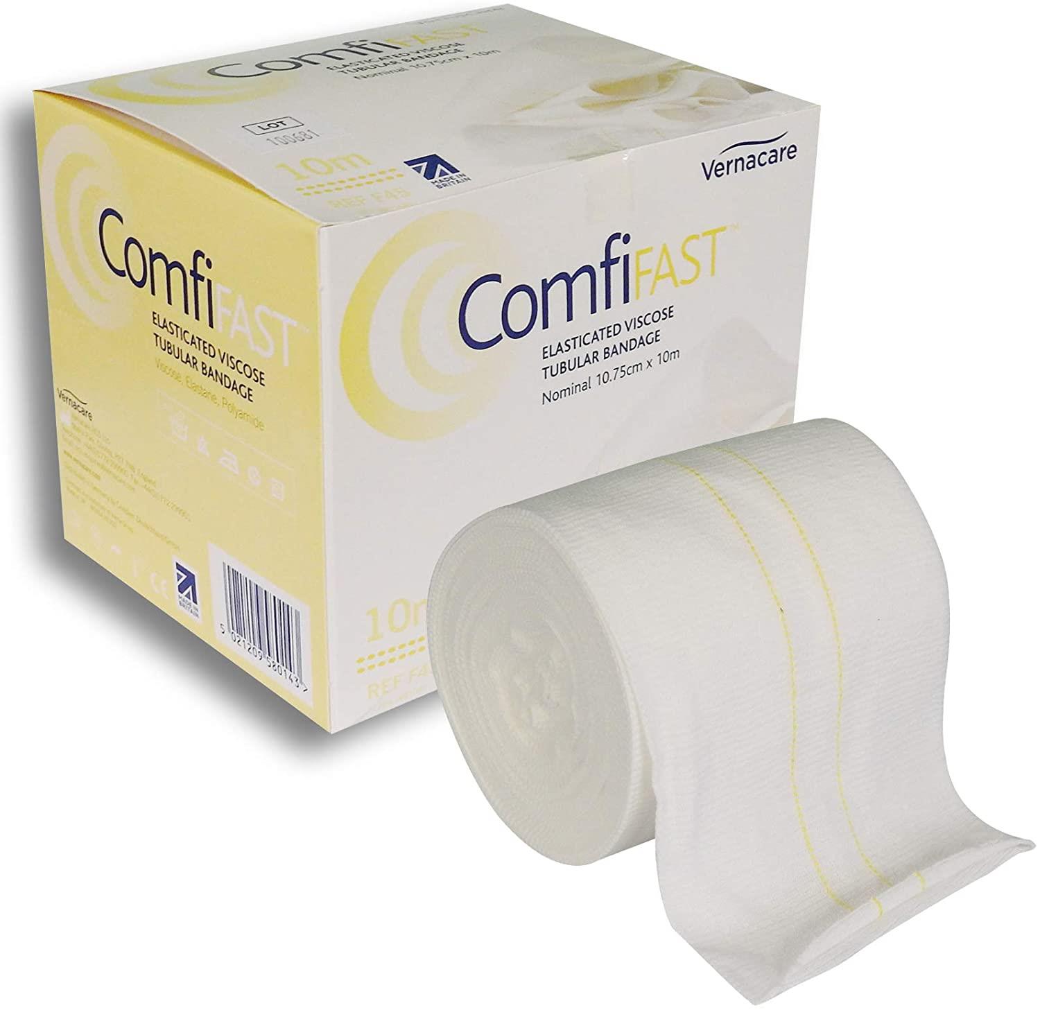 Comfifast Elasticated Tubular Bandage Yellow Line 10.75cm x 10m eBay