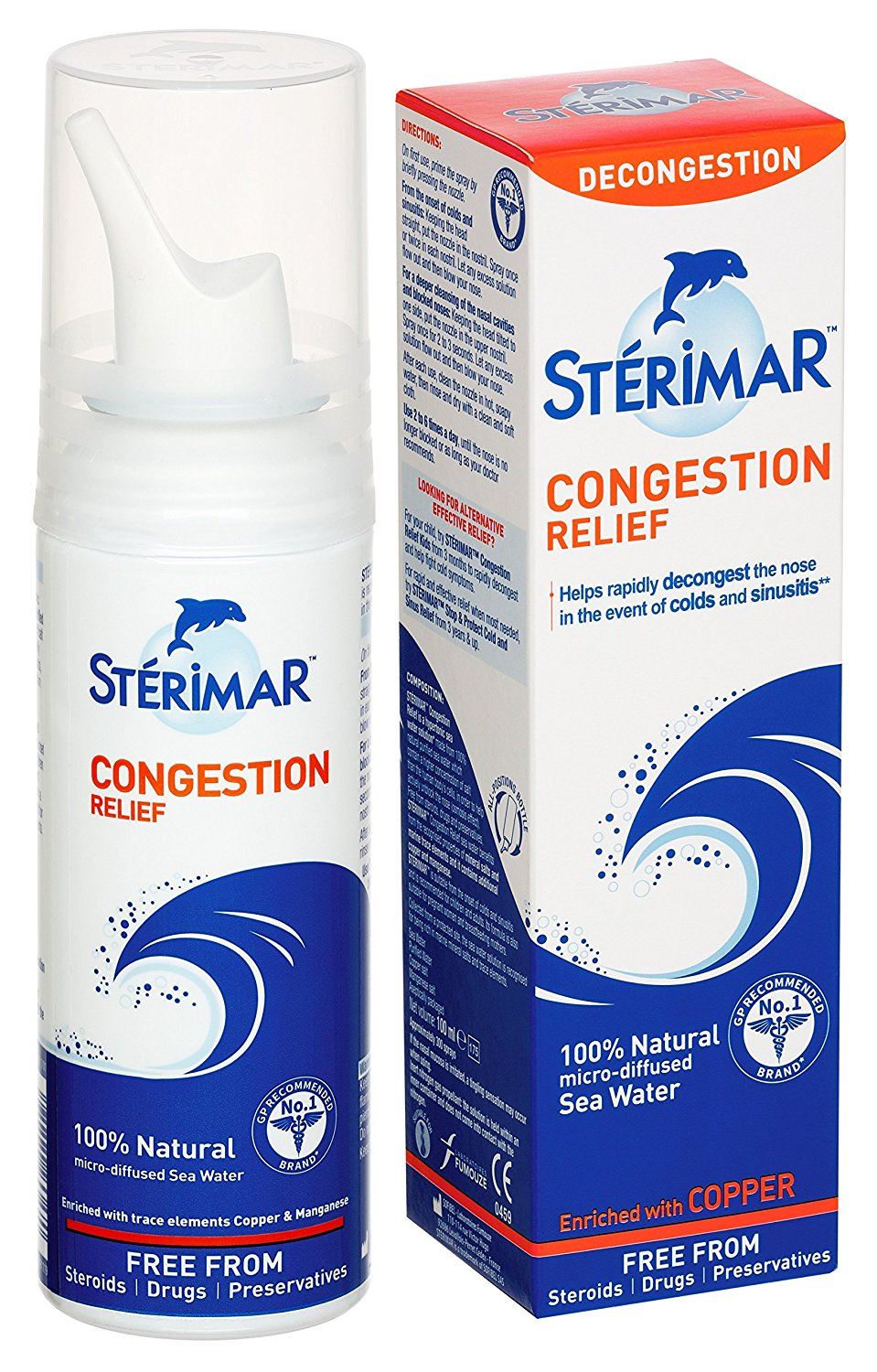 Sterimar Congestion Relief Nasal Spray 100ml Decongestion For Colds