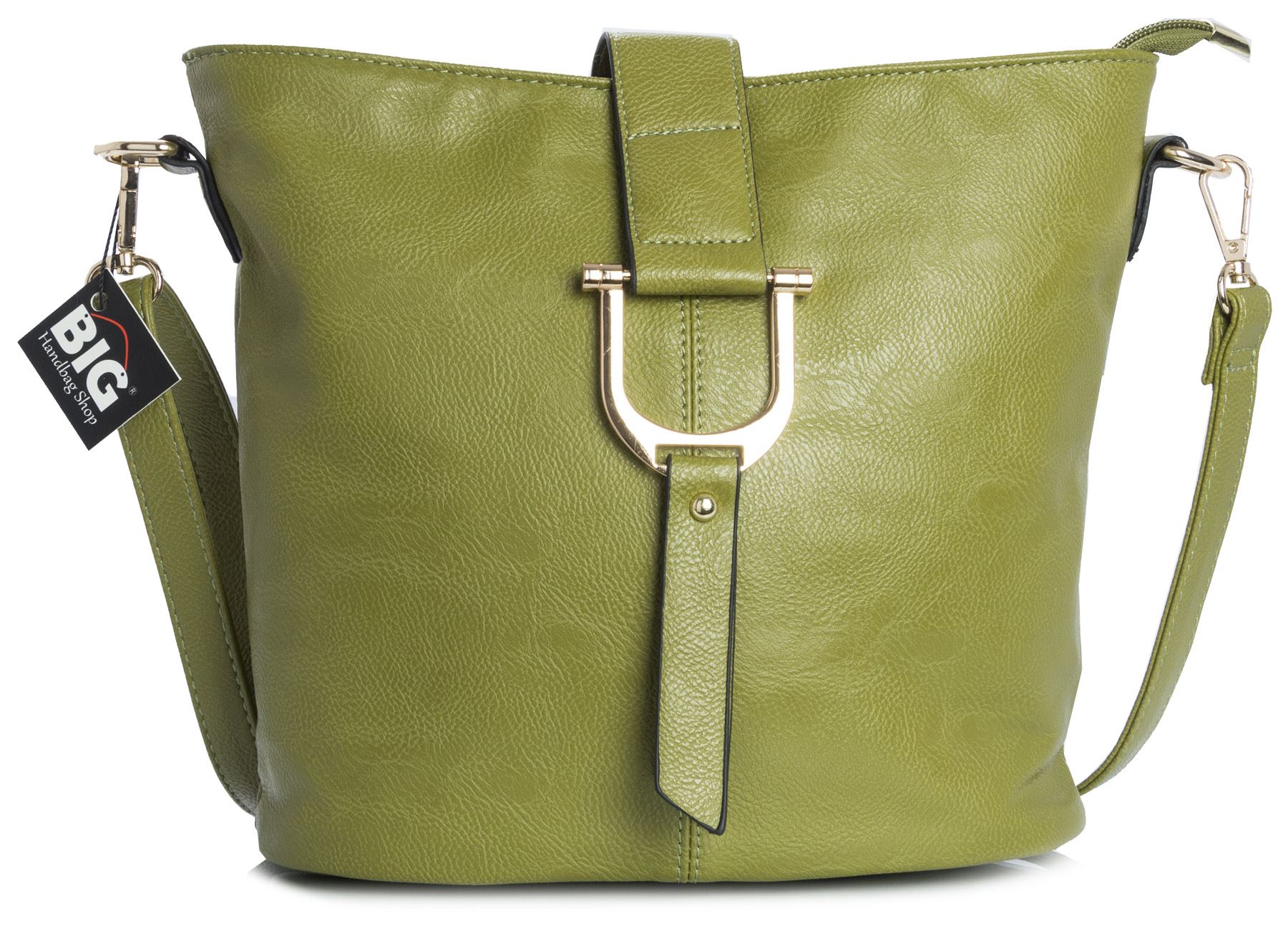 Big Handbag Shop Womens Faux Leather Bucket Style Cross Body Shoulder Bag eBay