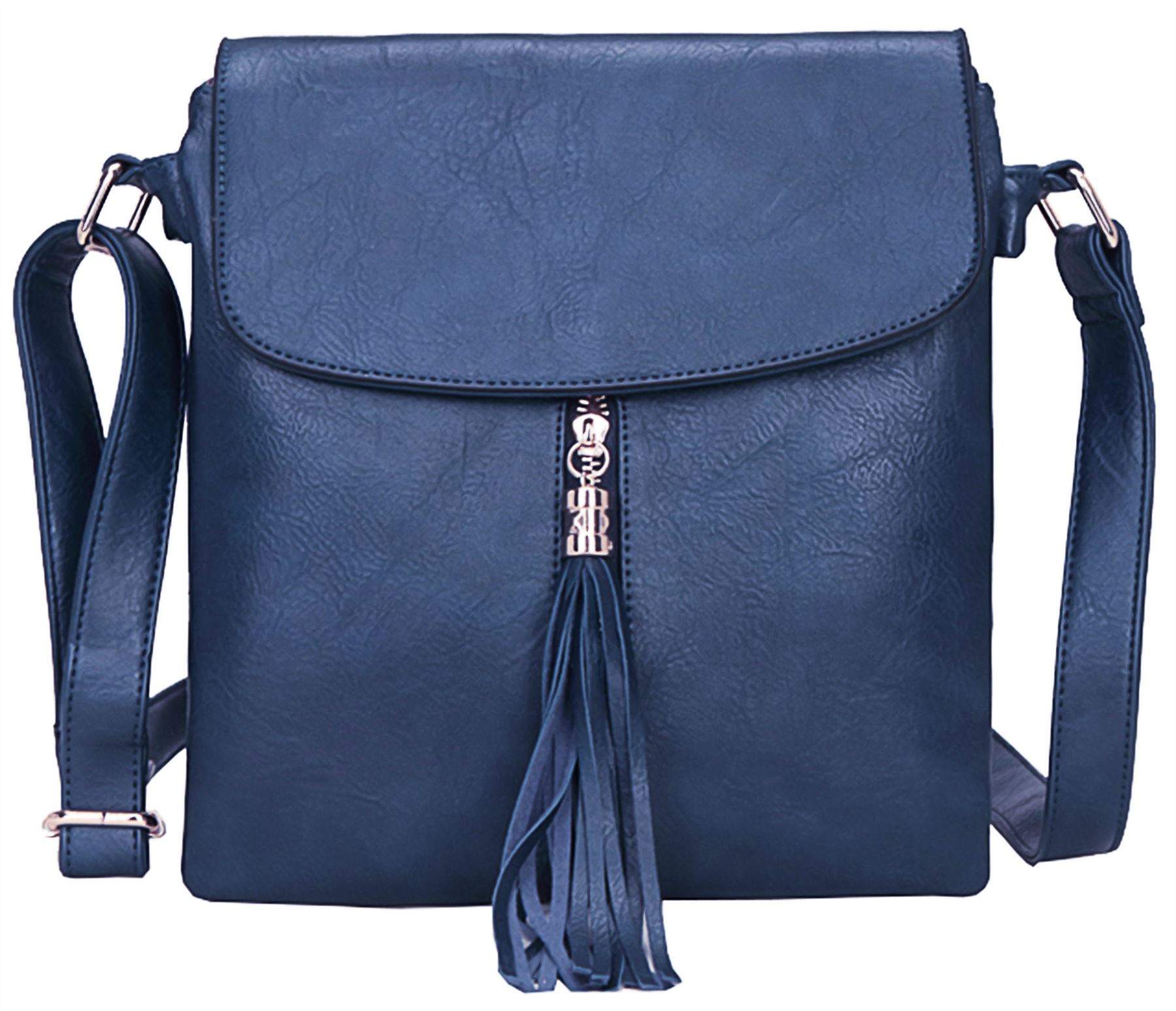 Big Handbag Shop Womens Medium Size Trendy Messenger Cross Body