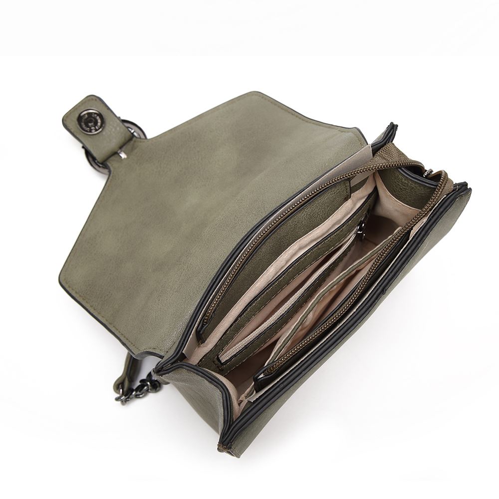 Damen Designer Stil Umhängetasche Mädchen Schnalle enge schulterhafte Stil Tasche - Bild 4 von 10