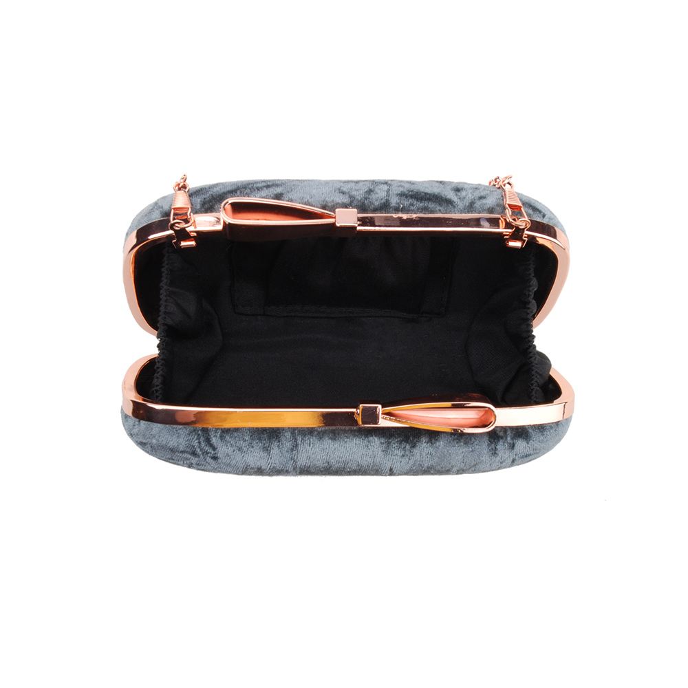 New Womens Faux Fur Designer Style Clutch Bag Ladies Fluffy Velvet Evening Bag