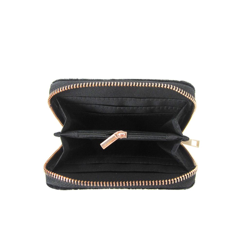 designer zip around purse