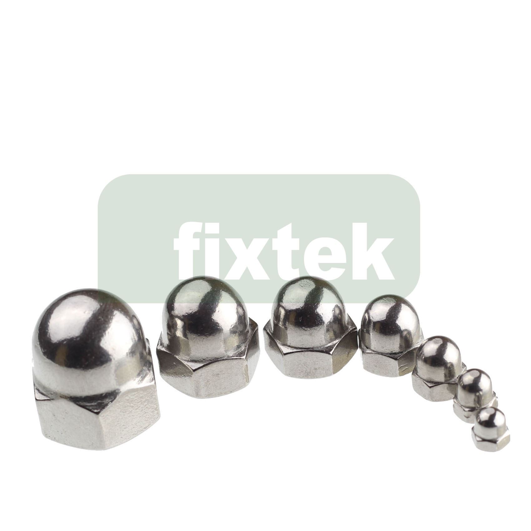 A2 STAINLESS STEEL DOME NUTS QUAD BIKE 16mm DIN 1587 METRIC THREAD M16