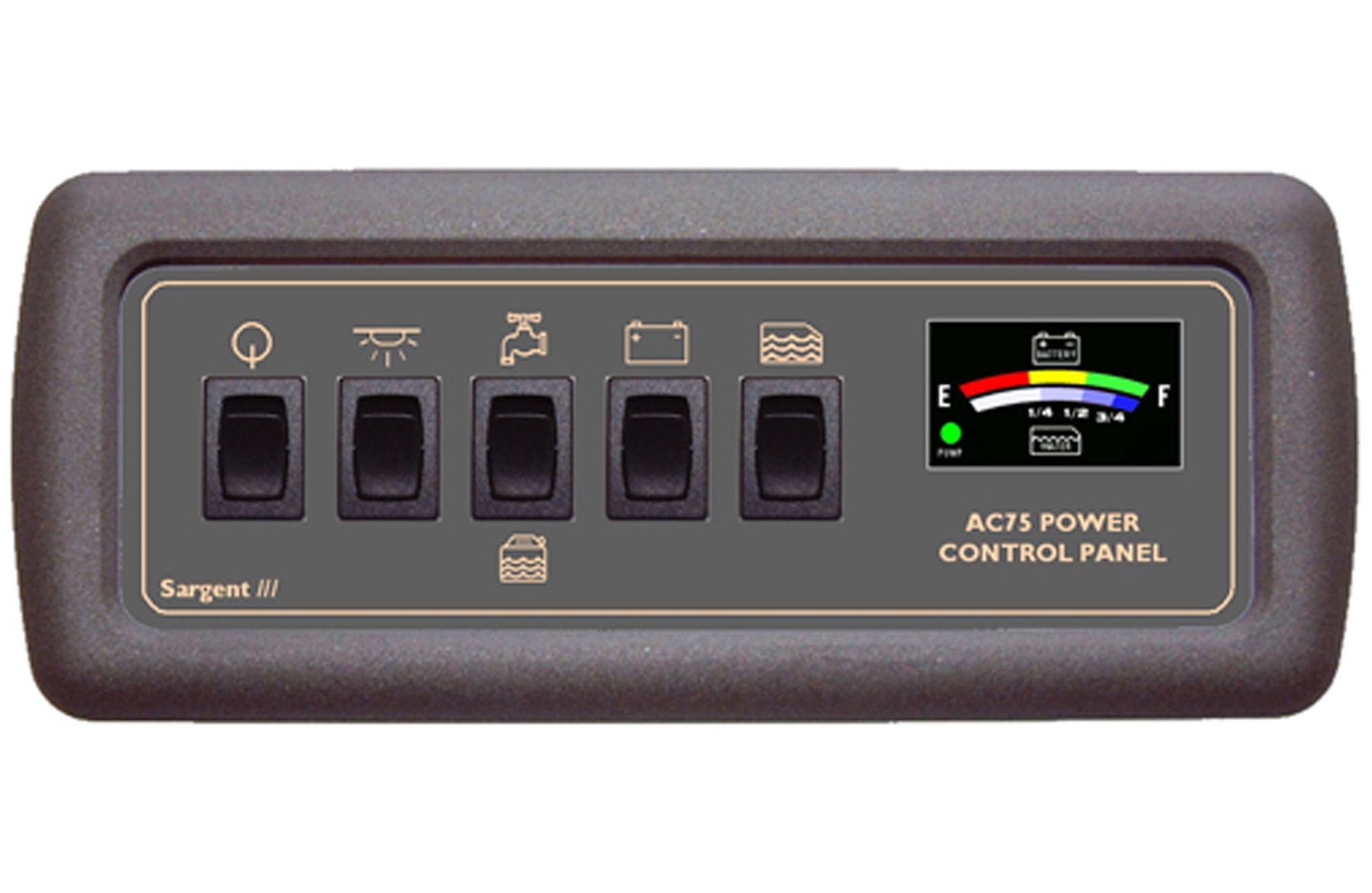 SARGENT AC75 CONTROL PANEL SWITCH MOTORHOME CARAVAN CAMPER CONVERSION W