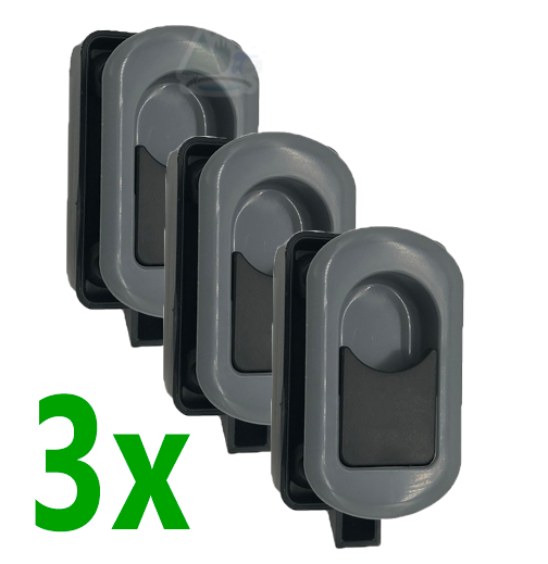 CAMPERVAN DOOR & DRAWER HANDLE FURNITURE CATCH LATCH LOCK GREY MOTORHOME RV x 3 eBay