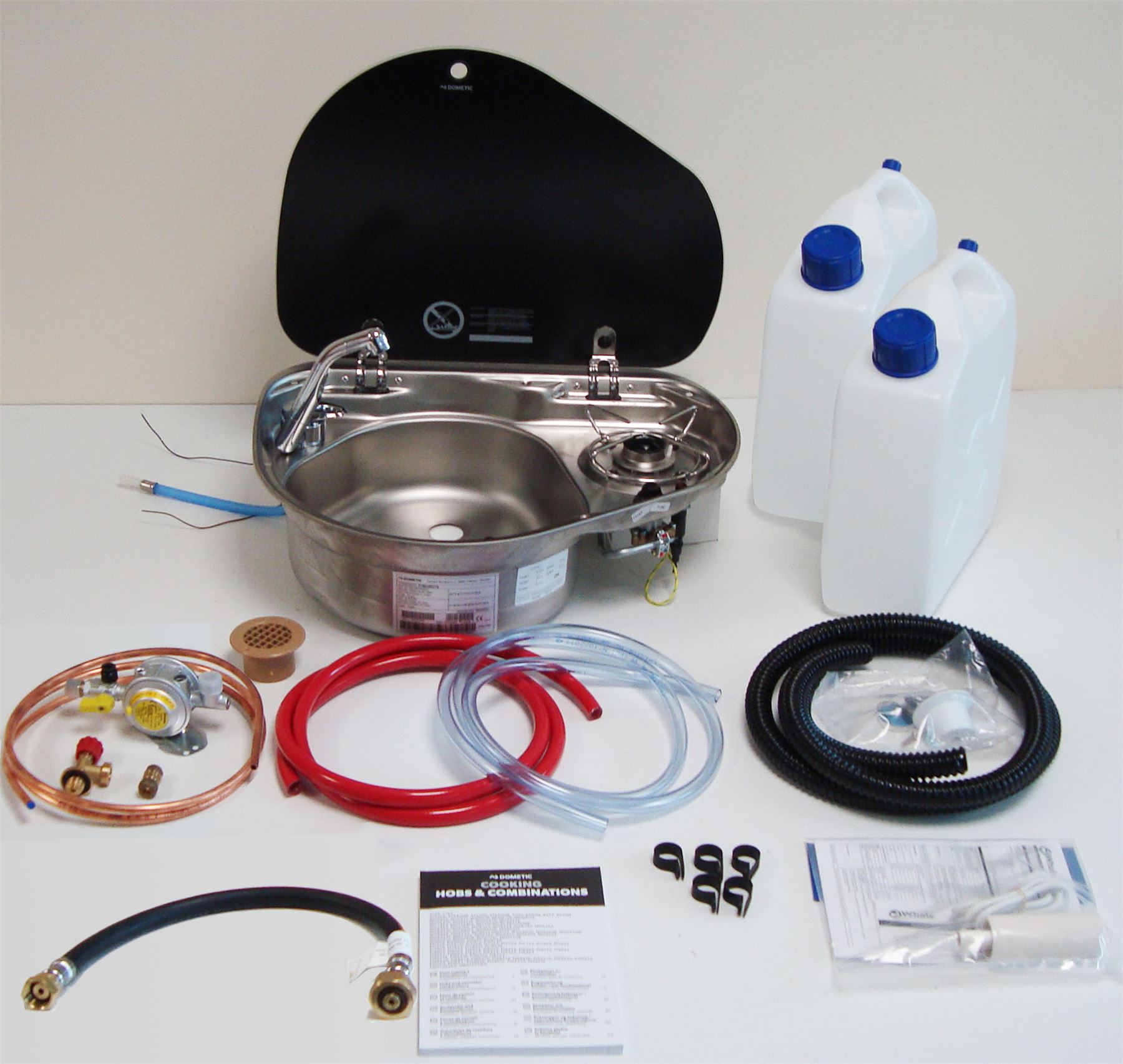 DOMETIC SMEV 8821 LH HOB SINK BULKHEAD REG MIXER TAP CAMPERVAN