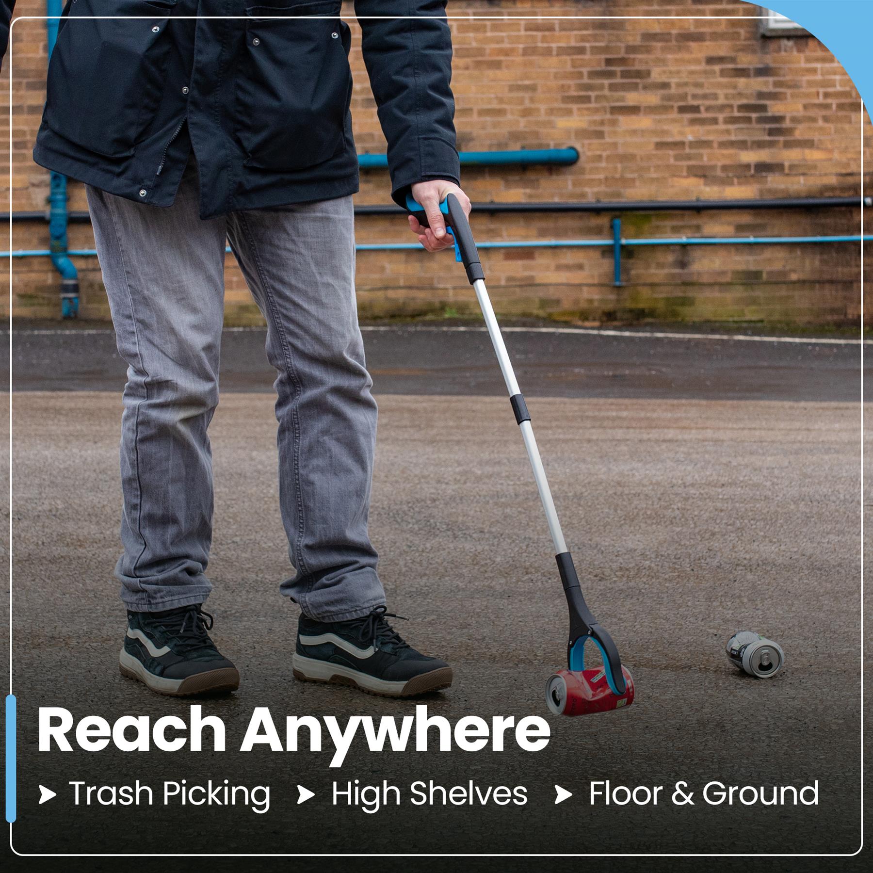 81cm/31" Reacher Grabber Tool - Long Reach Litter Picker Pick Up Mobility Tool - Picture 8 of 49