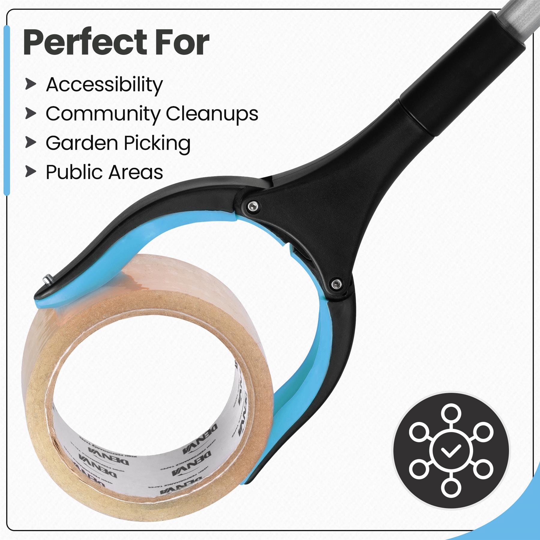 81cm/31" Reacher Grabber Tool - Long Reach Litter Picker Pick Up Mobility Tool - Picture 9 of 49