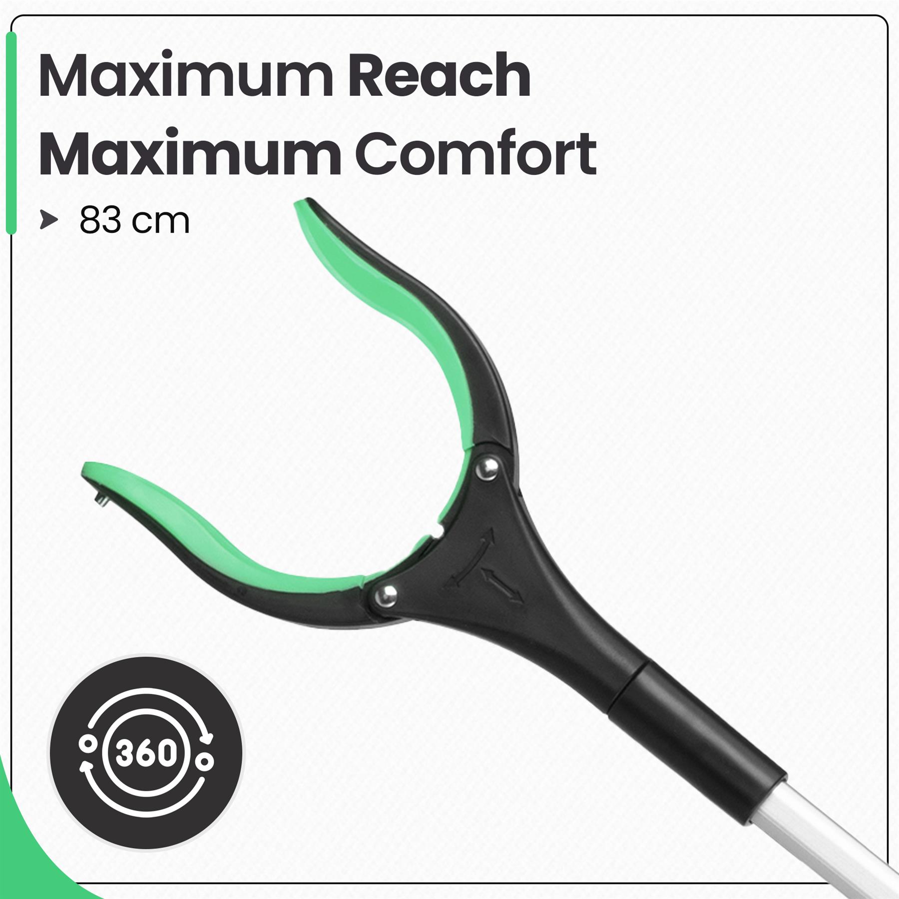 81cm/31" Reacher Grabber Tool - Long Reach Litter Picker Pick Up Mobility Tool - Picture 10 of 49