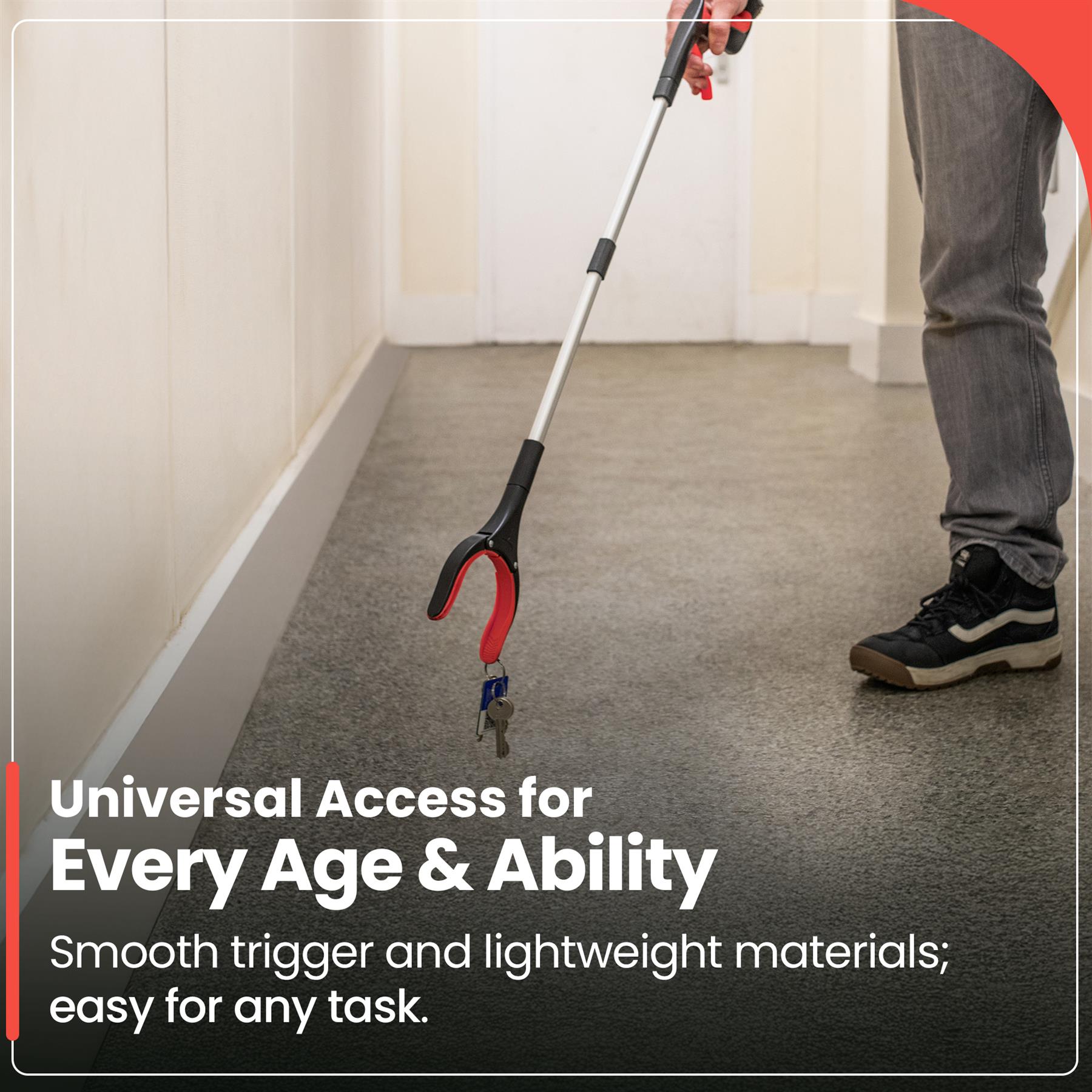 81cm/31" Reacher Grabber Tool - Long Reach Litter Picker Pick Up Mobility Tool - Picture 37 of 49