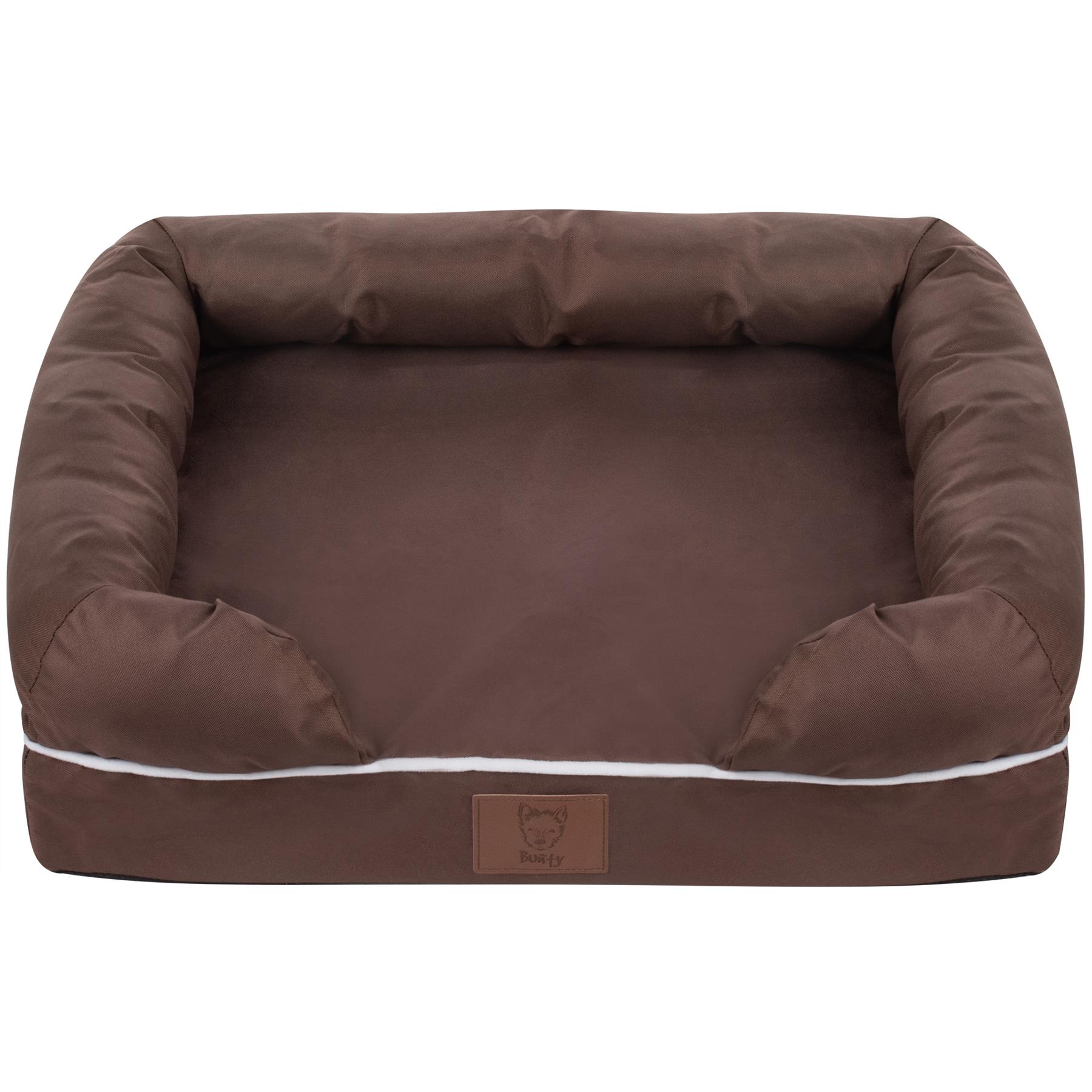 Pet Cat Dog Bed Washable Removable Cover Thick Padded Base Water Resistant S M L - Picture 11 of 46